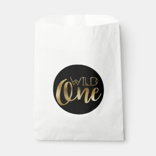 Bohemian Chic Wild Child Tribal Gold Foil Favour Bags
