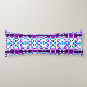 Bohemian Chintz 10 Purple Turquoise  Body Cushion