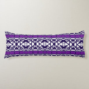 Bohemian Chintz 116 White Purple Body Cushion