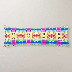 Bohemian Chintz 121 Rainbow White Body Cushion