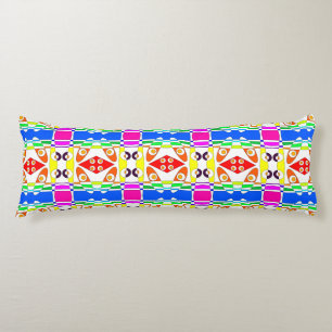 Bohemian Chintz 126 Rainbow Outline Body Cushion