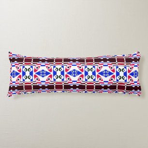 Bohemian Chintz 12 Burgundy Blue Body Cushion
