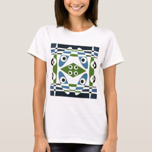 Bohemian Chintz 1 Blue Green T-shirt 