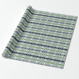 Bohemian Chintz 1 Blue Green T-shirt Wrapping Paper