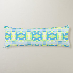 Bohemian Chintz 20 Pastel Green Blue Pink Body Cushion