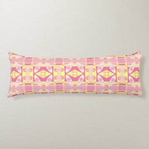 Bohemian Chintz 24 Bubblegum Pink Yellow Orange Body Cushion