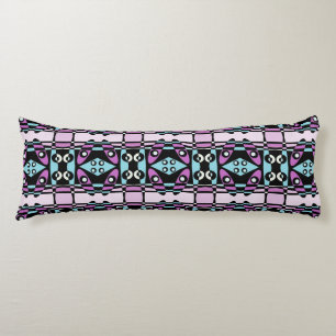 Bohemian Chintz 49 Lavender Mint Black Body Cushion