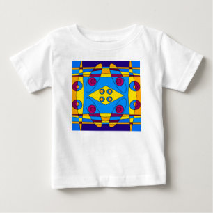 Bohemian Chintz 51 Yellow Cyan Magenta Orange Baby T-Shirt
