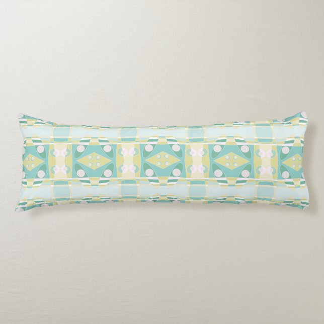 Bohemian Chintz 60 Olive Mint Green Body Cushion (Front)