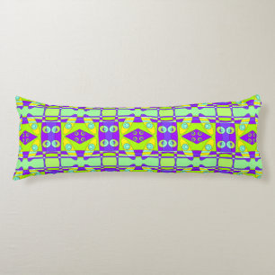 Bohemian Chintz 74 Yellow Green Purple Body Cushion