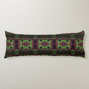 Bohemian Chintz 81 Dusty Magenta Green Body Cushion