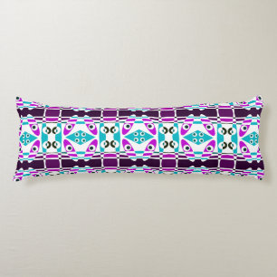 Bohemian Chintz 8 Purple Turquoise  Body Cushion