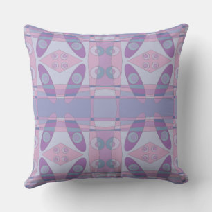 Bohemian Chintz New Dusty Pink Purple Blue  Cushion