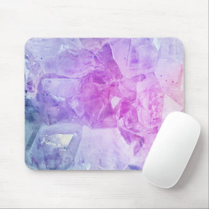 Bohemian Colourful Purple Pink Crystal Stone Mouse Mat