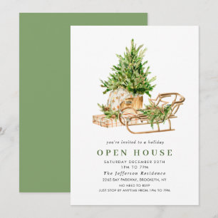Bohemian Composition CHRISTMAS HOLIDAY OPEN HOUSE Invitation