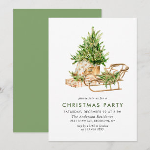 Bohemian Composition CHRISTMAS HOLIDAY Party Invitation