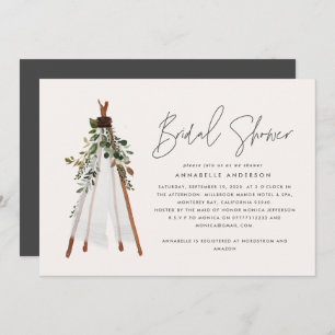 Bohemian contemporary teepee botanical summery