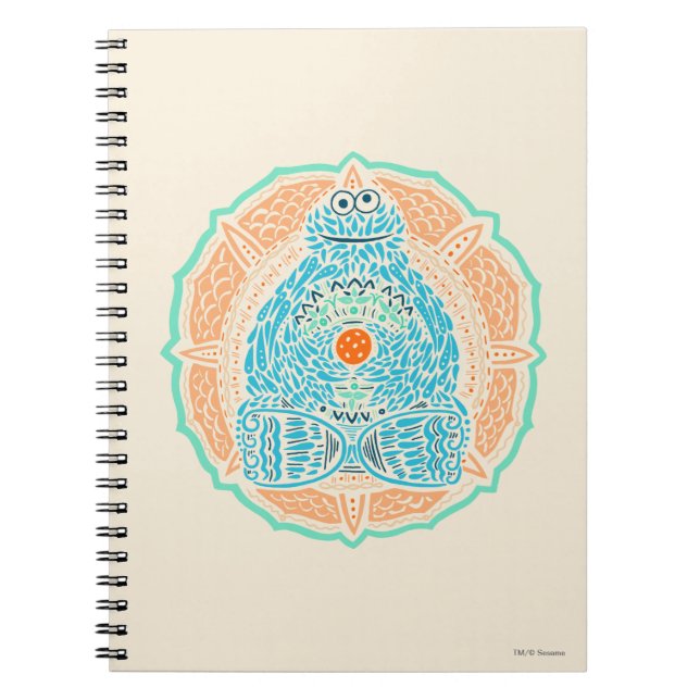 Bohemian Cookie Monster Notebook (Front)