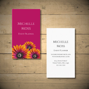Bohemian Daisies Boho Floral Whimsical  Business Card