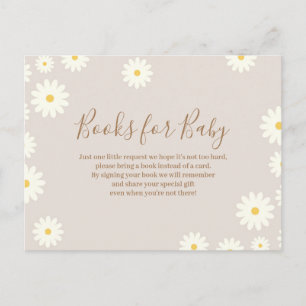 Bohemian Daisy Floral Books for Baby Postcard