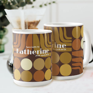 Bohemian Dark Brown Coffee Mug