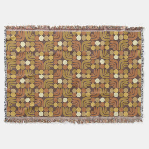 Bohemian Dark Brown Throw Blanket
