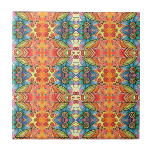 Bohemian Design Colourful Pattern Tile