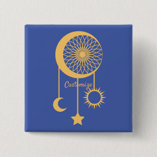 Bohemian Dream Catcher Thunder_Cove 15 Cm Square Badge