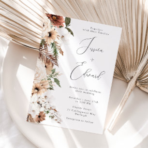 Bohemian Dream Floral Wedding Invitation