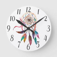 Bohemian Dreamcatcher in Vibrant Watercolor Paint