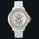 Bohemian Dreamcatcher in Vibrant Watercolor Paint Watch<br><div class="desc">This artistic and hand painted bohemian dreamcatcher in vibrant and colourful watercolor is perfect for the trendy and stylish woman. Its cool and artsy print is great for many occasions and gifts; for yourself,  your friends,  or your family. Enjoy this boho and  hipster print for your next purchase!</div>