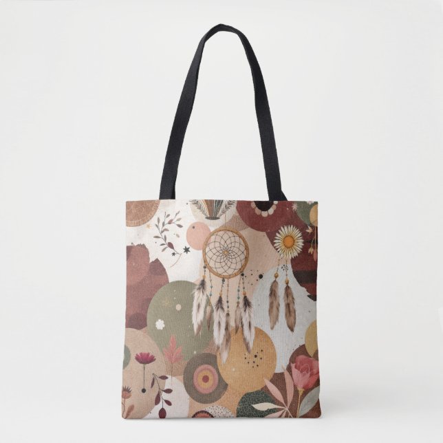 Bohemian Dreamer Tote Bag (Front)