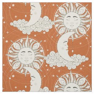 bohemian dreams orange fabric