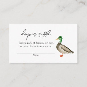 Bohemian Duck Raffle baby shower Insert