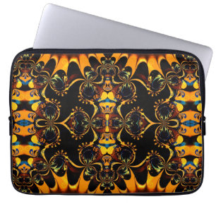 Bohemian Earth Tones Tribal Batik Laptop Sleeve