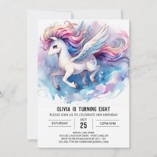 Bohemian Editable Horse Birthday Invitation