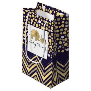 Bohemian Elephant and Chevron Baby Shower Small Gift Bag