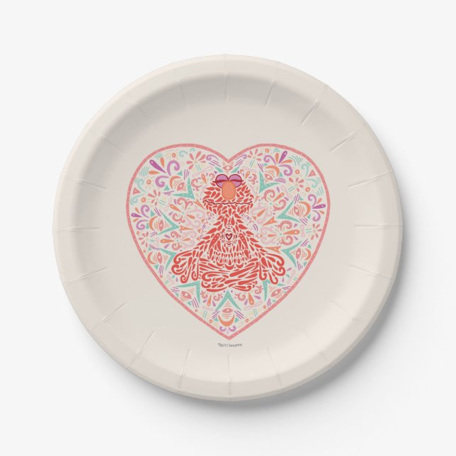 Bohemian Elmo Paper Plate (Front)