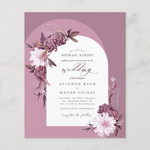 Bohemian English Lavender Fall Arch Budget Wedding