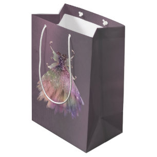 Bohemian Fairy Ball Gown   Muted Ombre Wine Sheen Medium Gift Bag