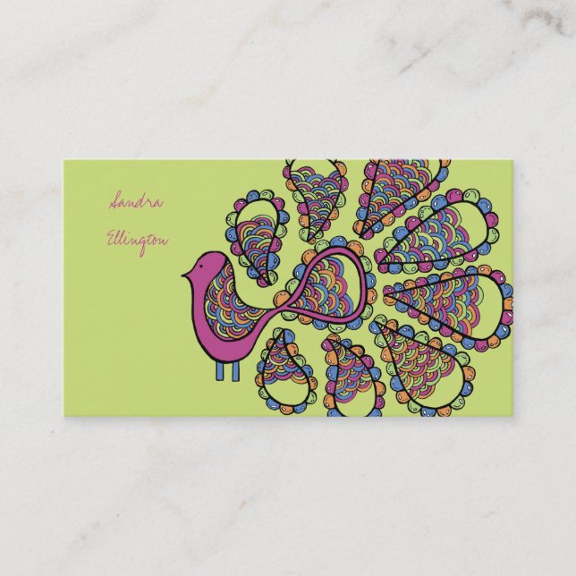 Bohemian Fashion Trade Business Profile Card (Front)