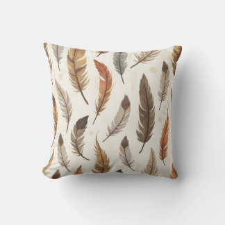 Bohemian Feather Pattern cushion