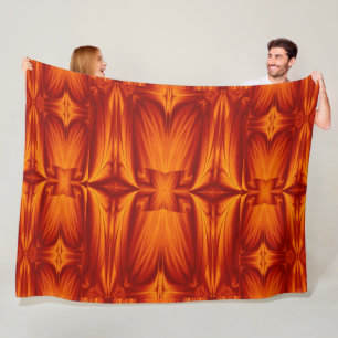 Bohemian Fire Flowers 250 Fleece Blanket