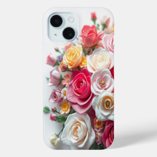 Bohemian Floral Art Best Gift For Girl and Women iPhone 15 Case