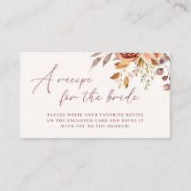 Bohemian Floral Bridal Shower Recipe Request