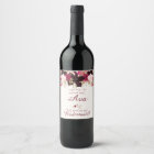 Bohemian Floral Bridesmaid Proposal Wine Labels