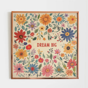 Bohemian Floral Custom Art Print