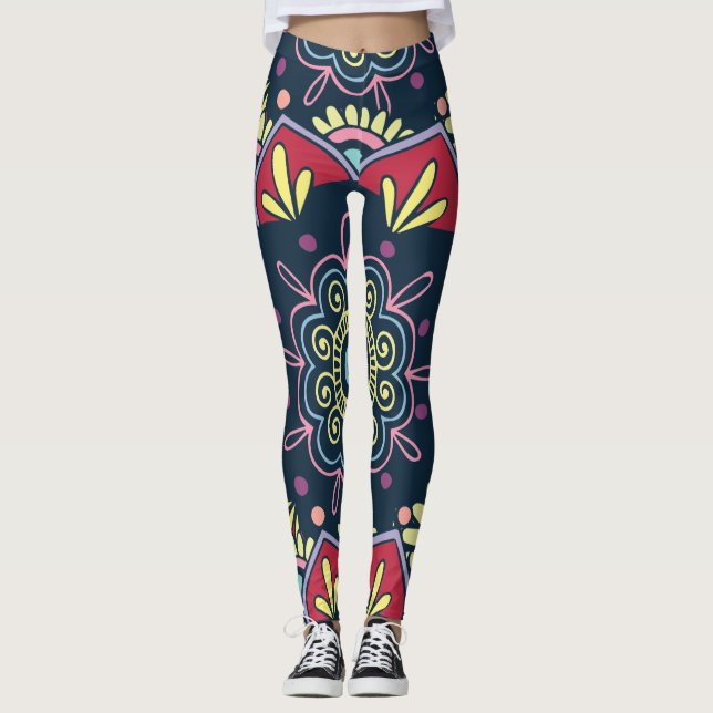 bohemian floral leggings (Front)