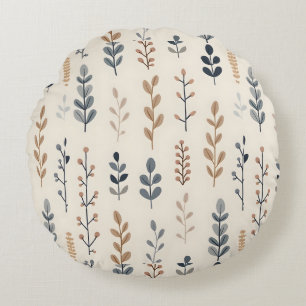 Bohemian Floral Round Cushion
