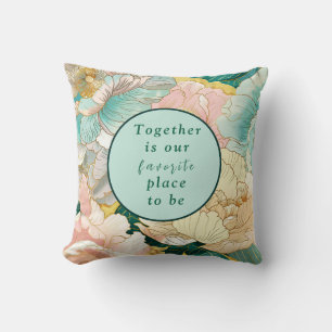 Bohemian Floral Wedding Cushion